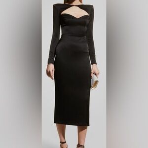 Alex Perry Black Midi Dress